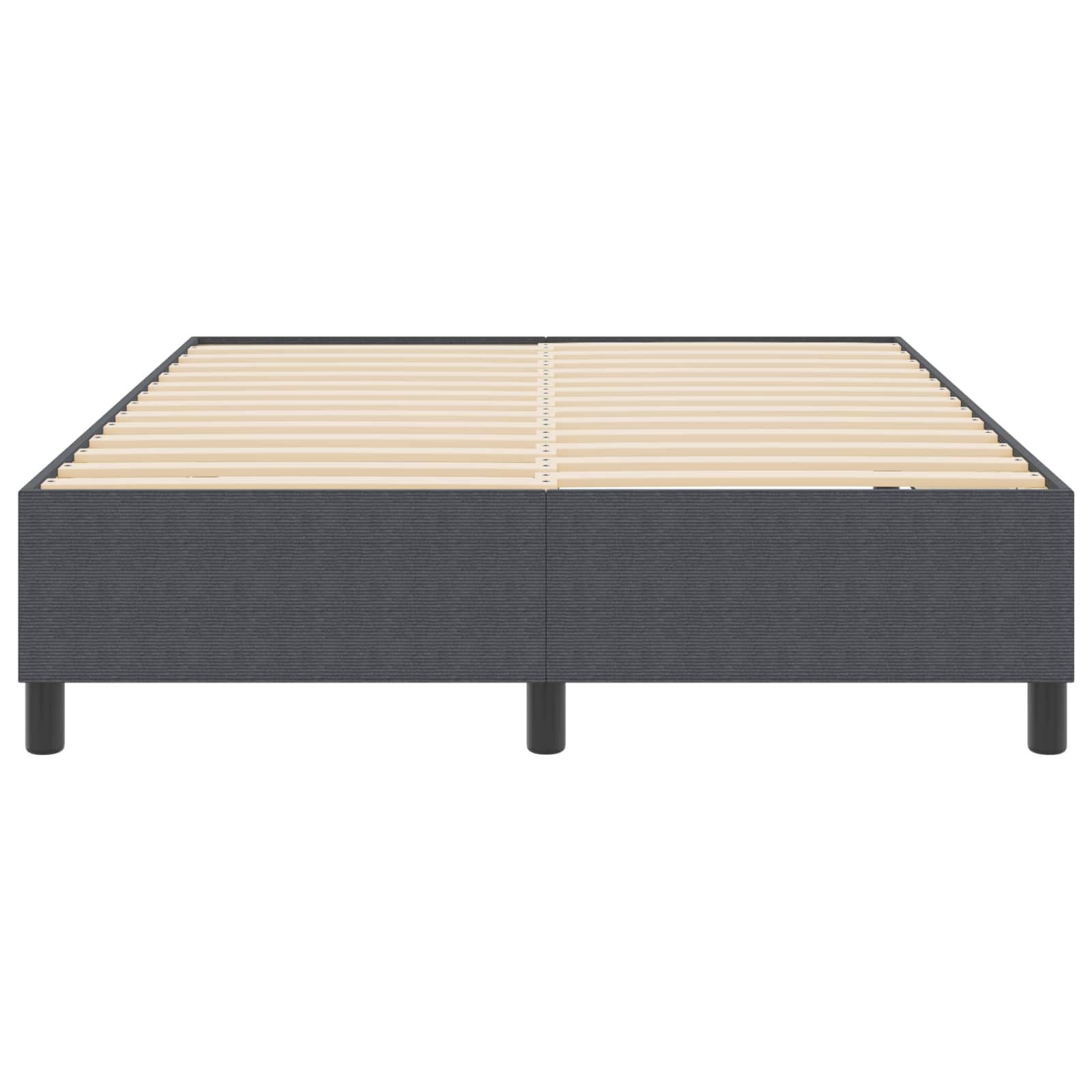 Cadre de lit plateforme Gris foncé 140 x 200 cm tissu - XIOS