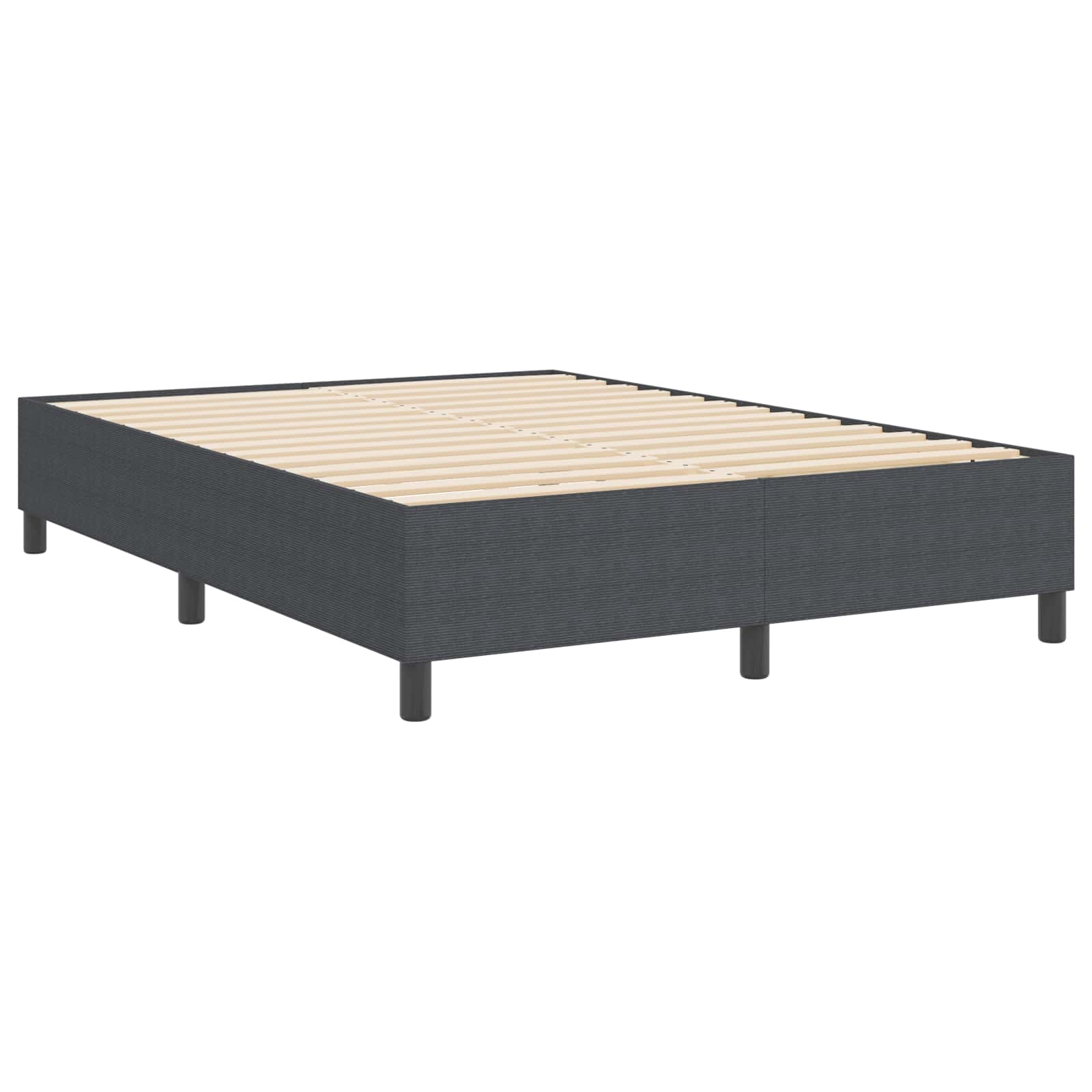 Cadre de lit plateforme Gris foncé 160 x 200 cm tissu - XIOS