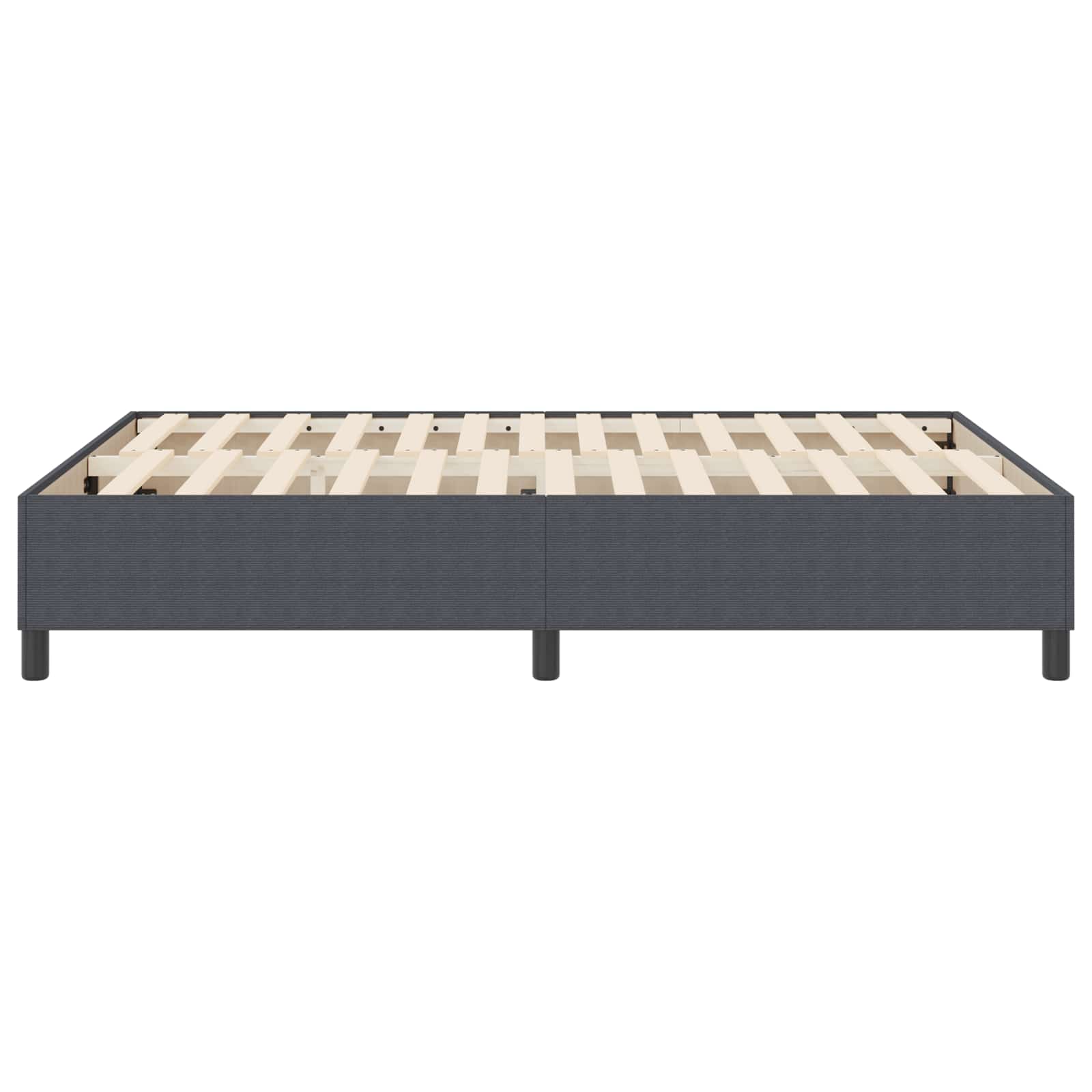 Cadre de lit plateforme Gris foncé 160 x 200 cm tissu - XIOS