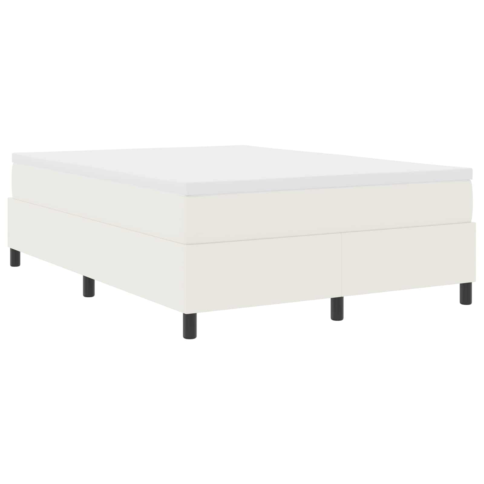 Cadre de lit plateforme Crème 160 x 200 cm tissu - XIOS