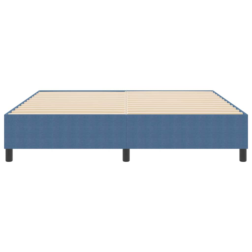 Lit à ressorts Bleu 180 x 200 cm Tissu en velours côtelé - XIOS
