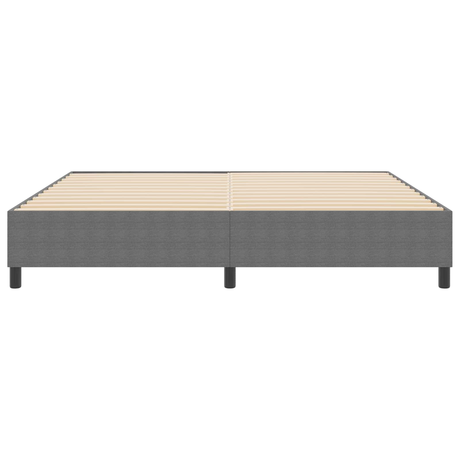Cadre de lit plateforme Gris clair 200 x 200 cm tissu - XIOS