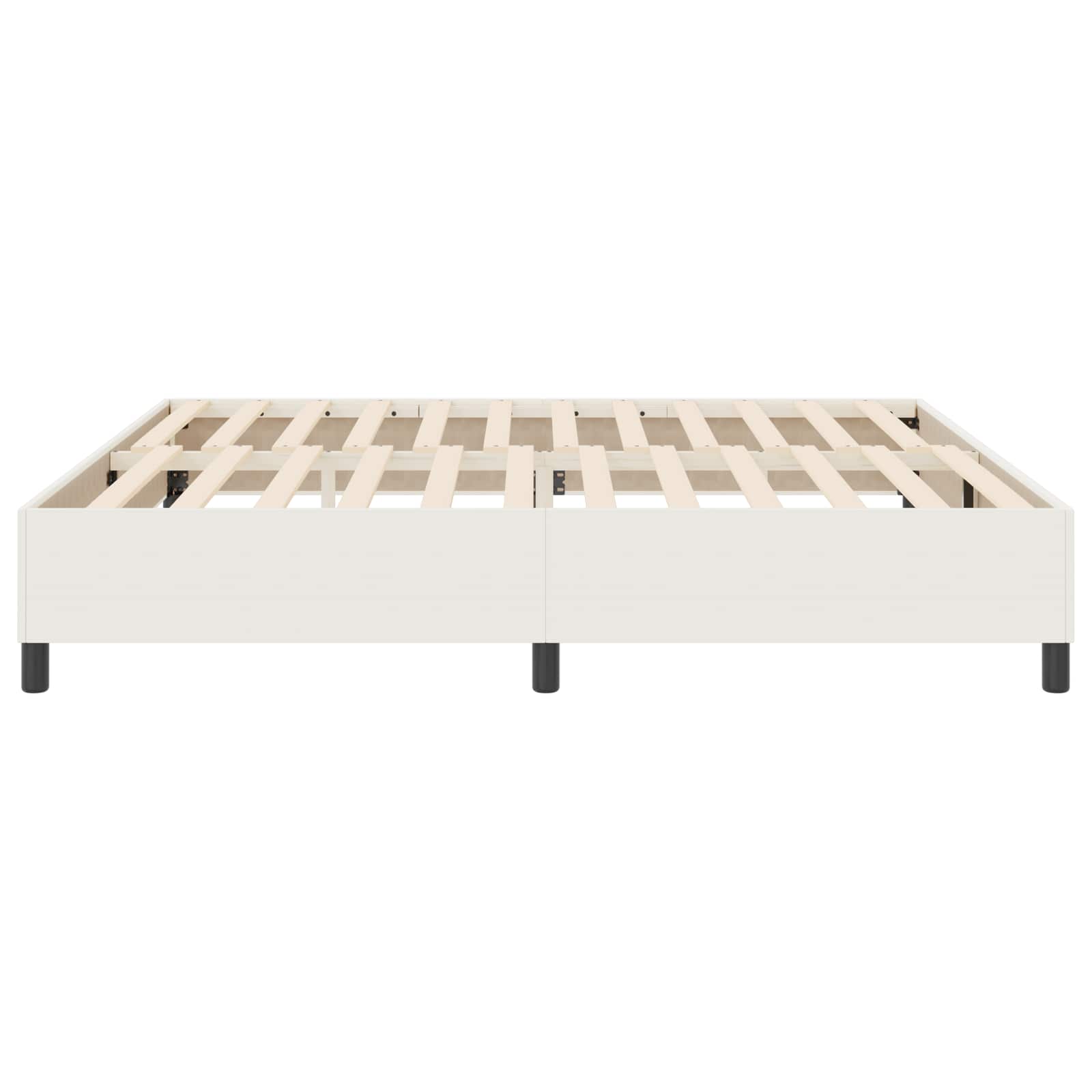 Cadre de lit plateforme Crème 200 x 200 cm tissu - XIOS