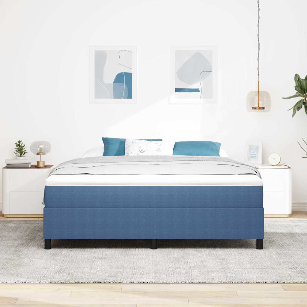 Lit à ressorts Bleu et Blanc 180 x 200 cm - XIOS