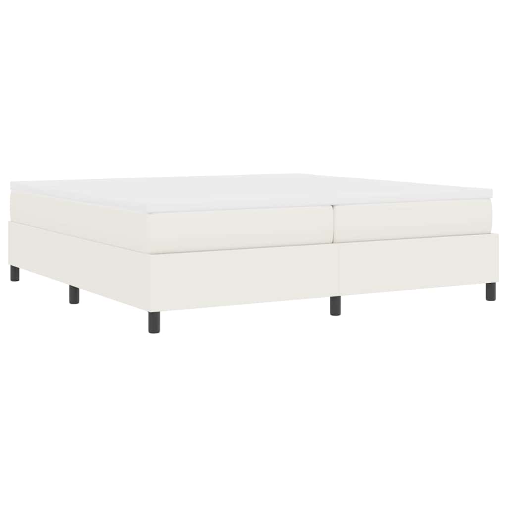 Lit à ressorts Crème et Blanc 200 x 200 cm - XIOS