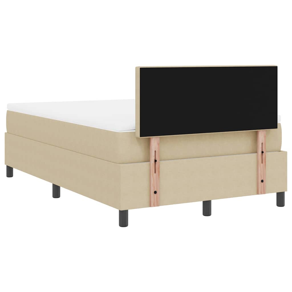 Lit à ressorts Gris clair et blanc 203 x 120 x 88 cm - XIOS