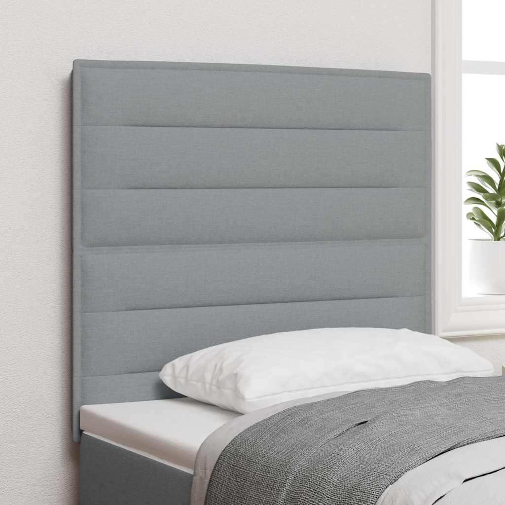 Tête de lit avec tête de lit Gris clair 80 cm Cuir synthétique - XIOS