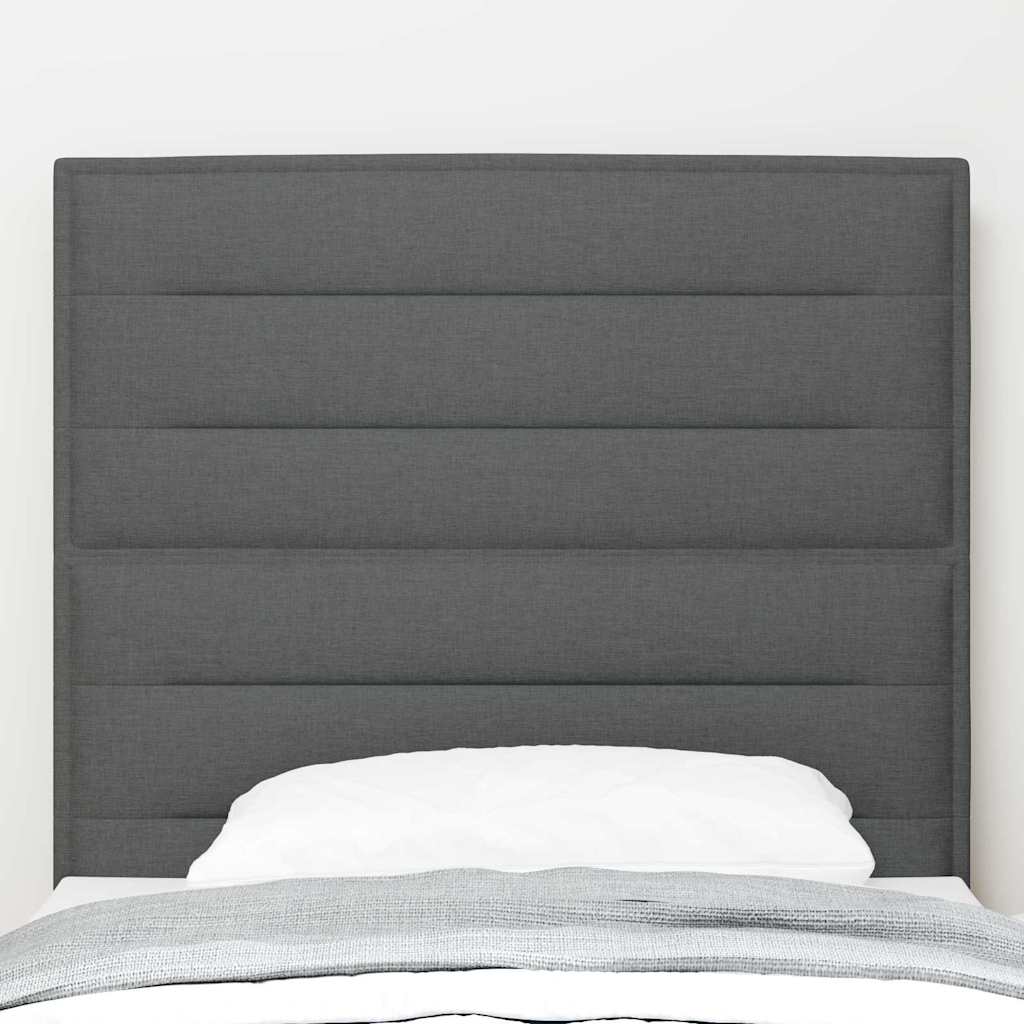 Tête de lit avec tête de lit Gris foncé 90 cm Cuir synthétique - XIOS