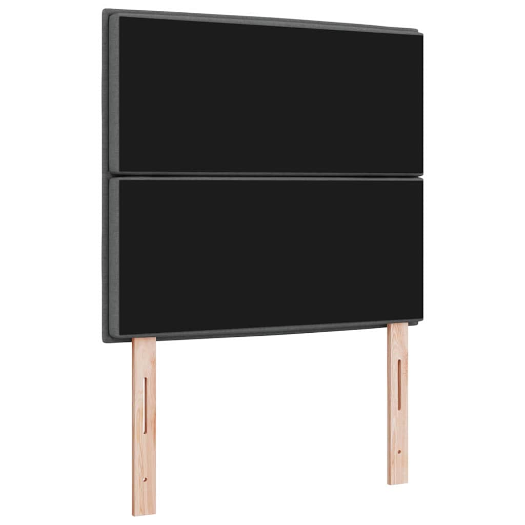 Tête de lit avec tête de lit Gris foncé 90 cm Cuir synthétique - XIOS
