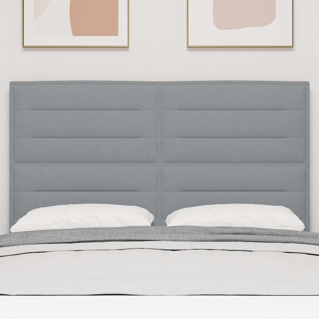 Tête de lit avec tête de lit Gris clair 144 cm Cuir synthétique - XIOS