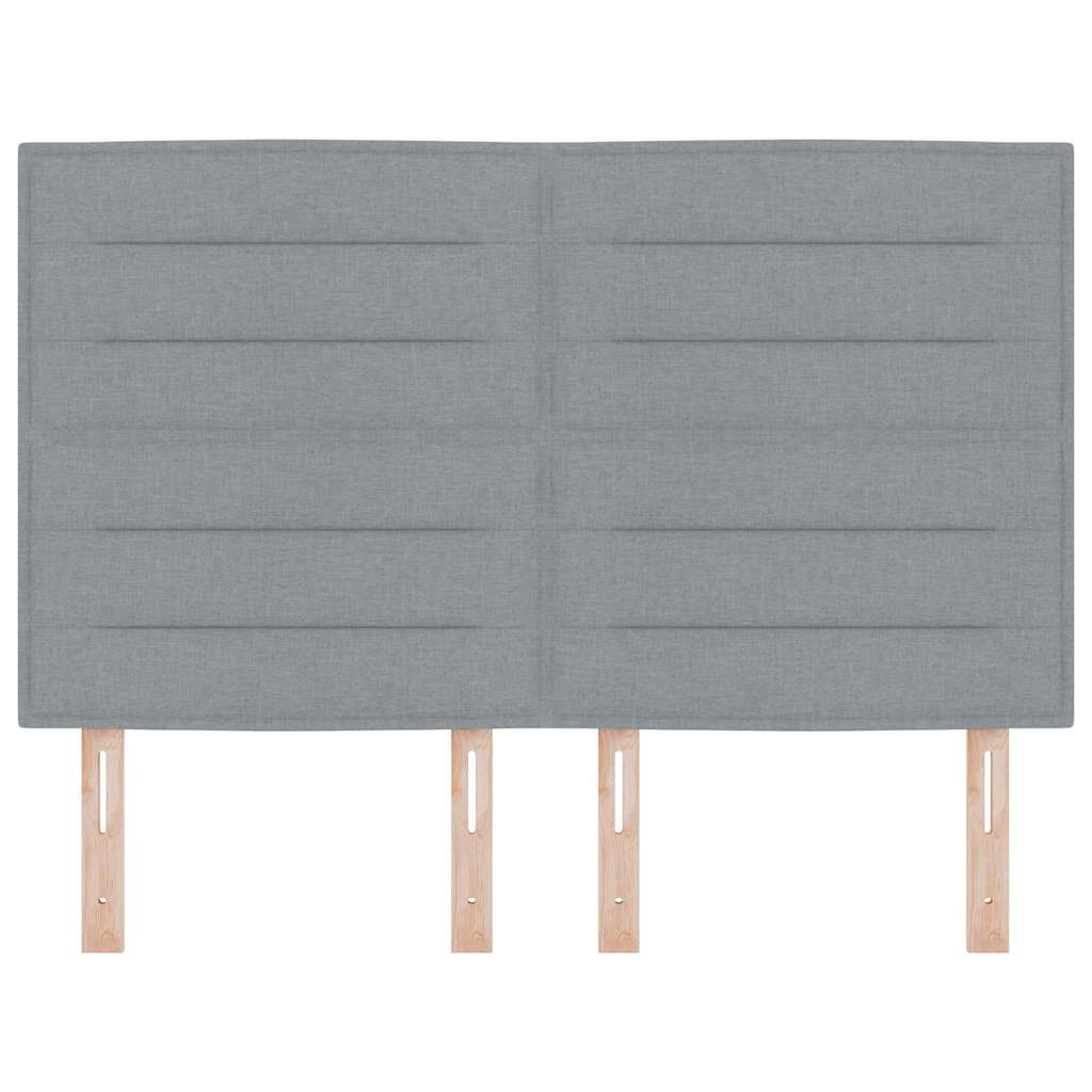 Tête de lit avec tête de lit Gris clair 160 cm Cuir synthétique - XIOS