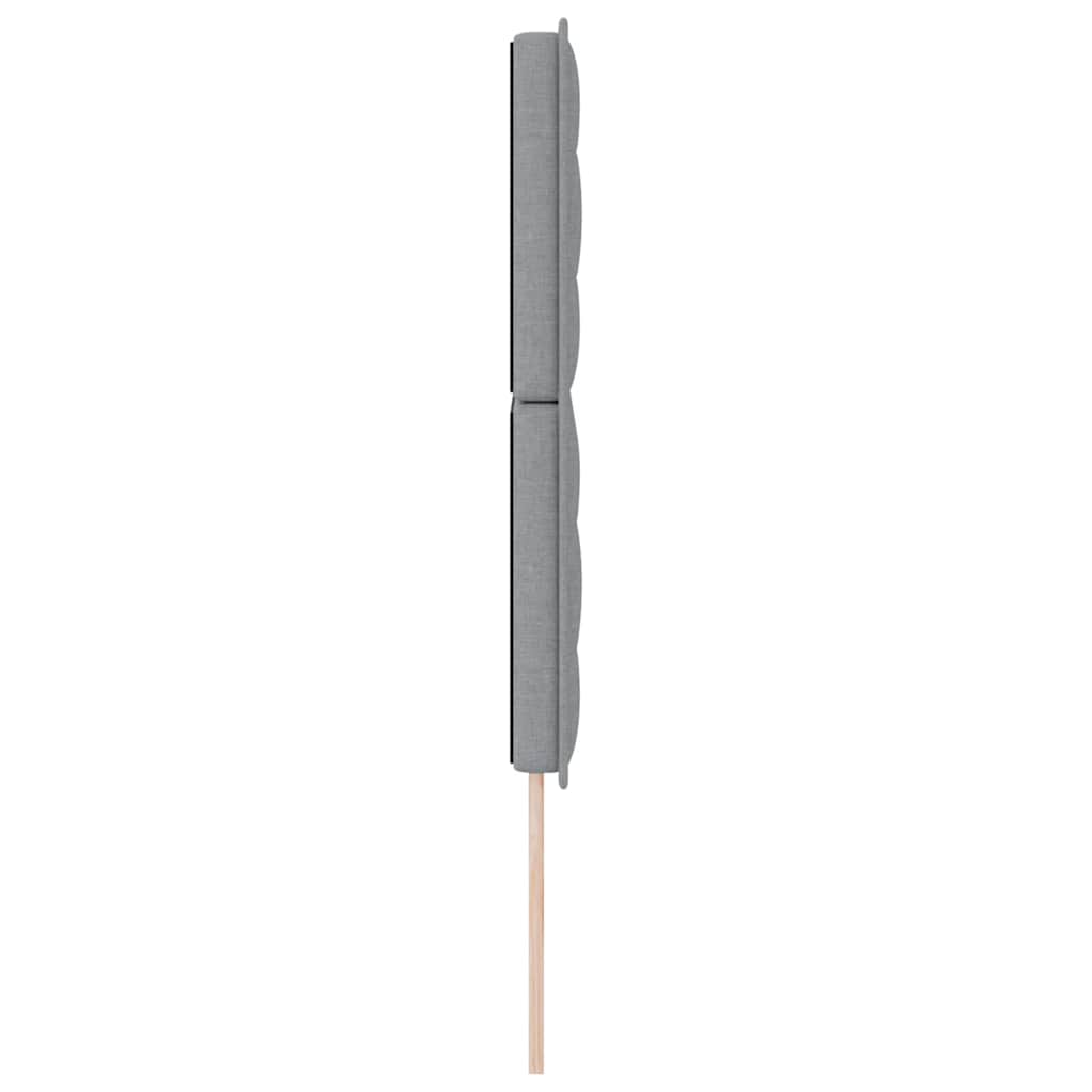 Tête de lit avec tête de lit Gris clair 160 cm Cuir synthétique - XIOS