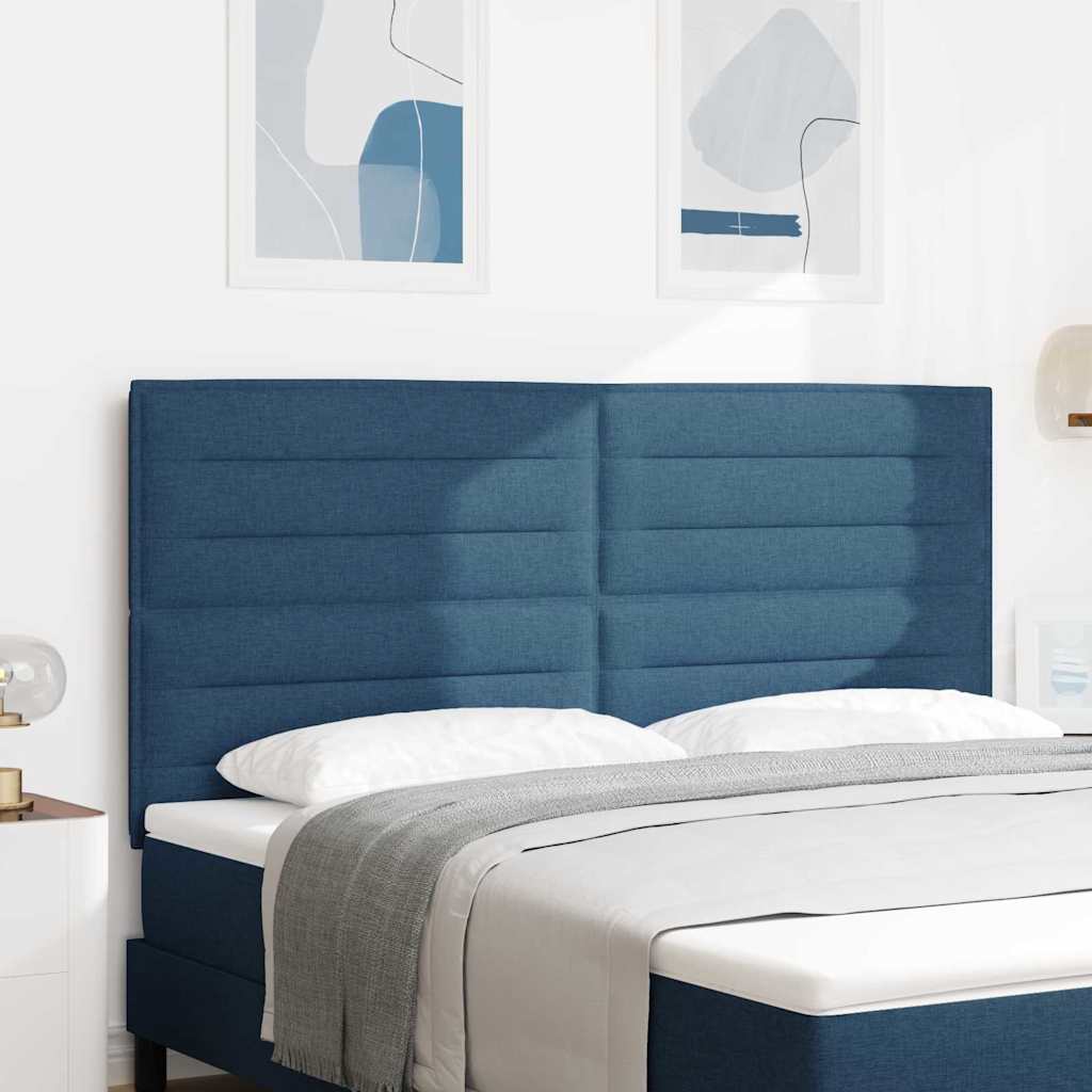 Tête de lit avec tête de lit Bleu 180 cm Cuir synthétique - XIOS