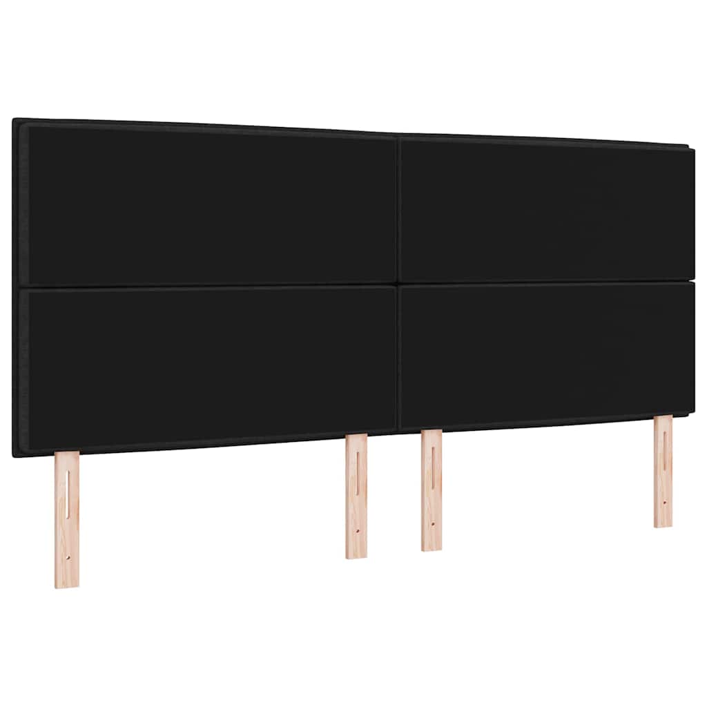 Tête de lit avec tête de lit Noir 200 cm Cuir synthétique - XIOS