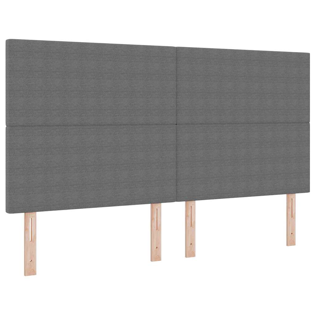 Tête de lit avec tête de lit Gris clair 180 cm Cuir synthétique - XIOS