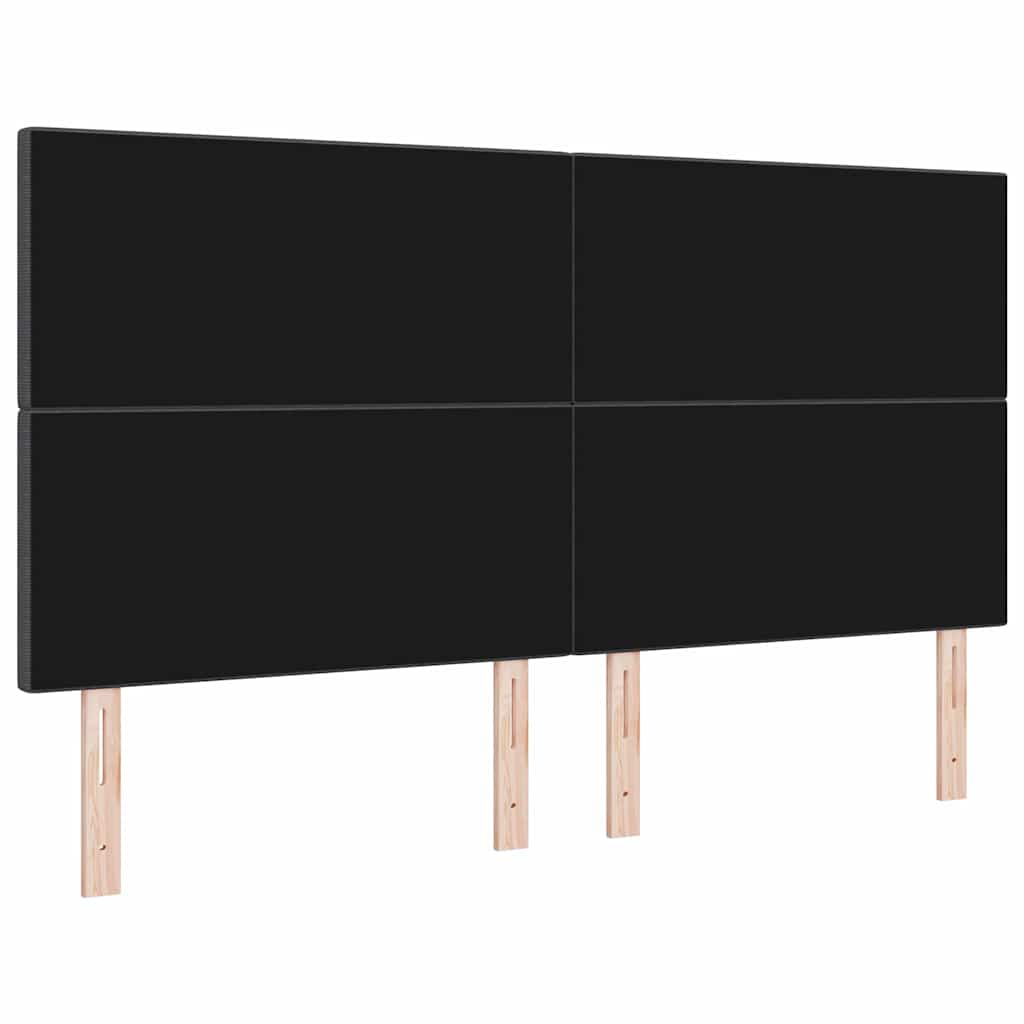 Tête de lit avec tête de lit Gris foncé 180 cm Cuir synthétique - XIOS