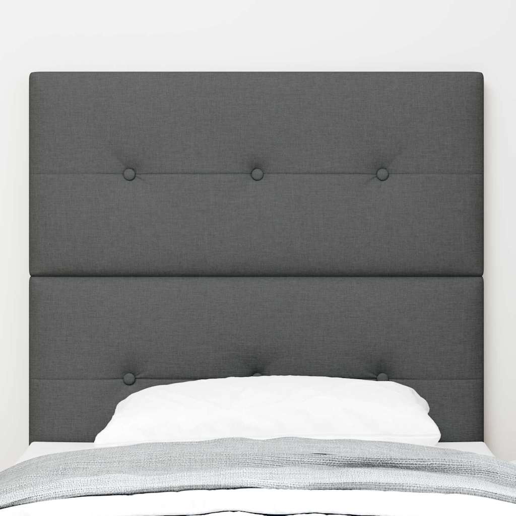 Tête de lit avec tête de lit Gris foncé 80 cm Cuir synthétique - XIOS