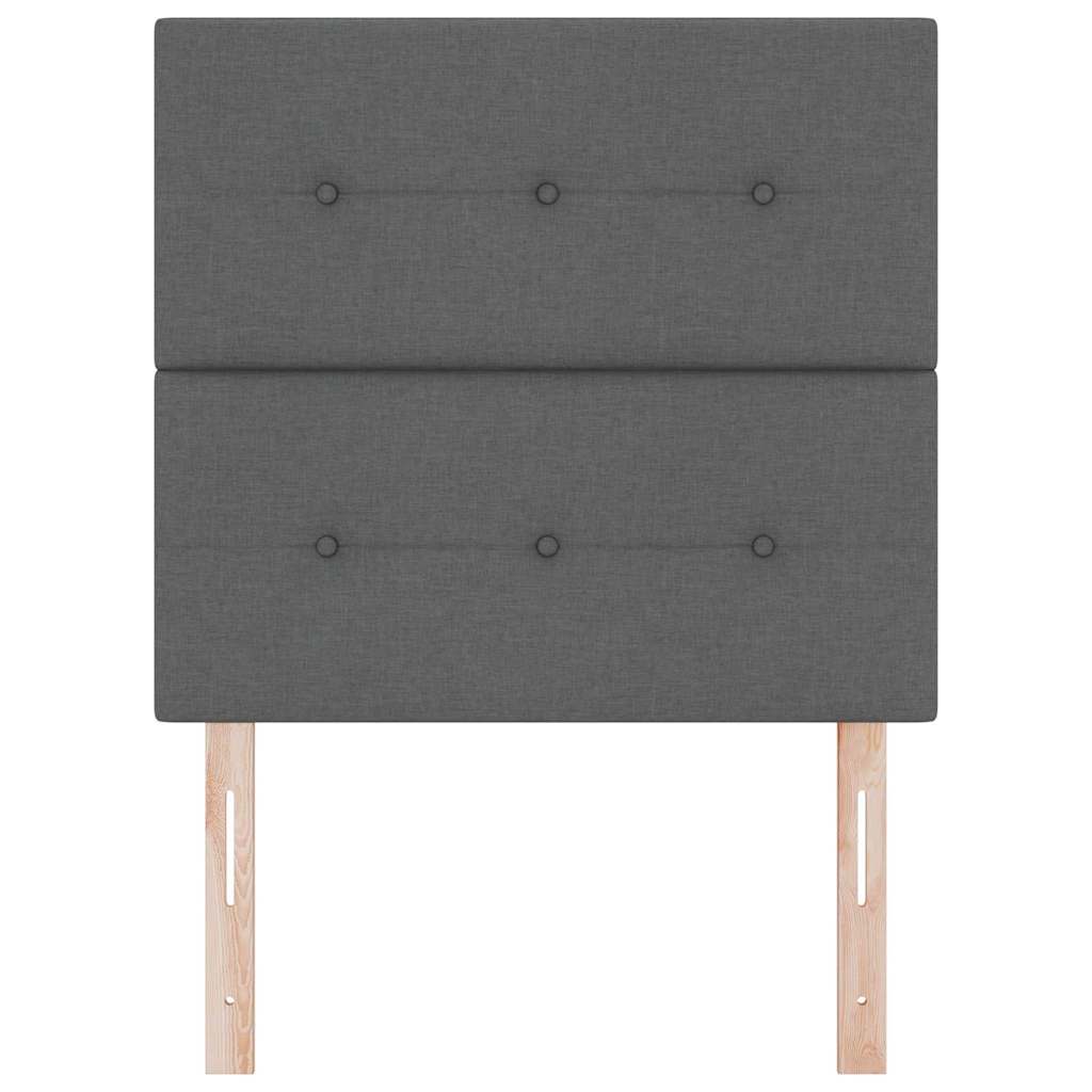 Tête de lit avec tête de lit Gris foncé 80 cm Cuir synthétique - XIOS