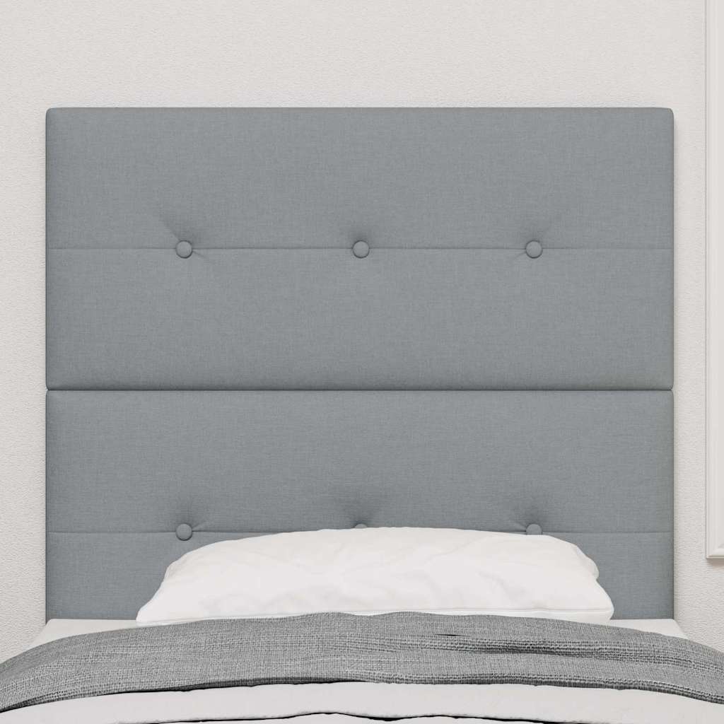 Tête de lit avec tête de lit Gris clair 90 cm Cuir synthétique - XIOS