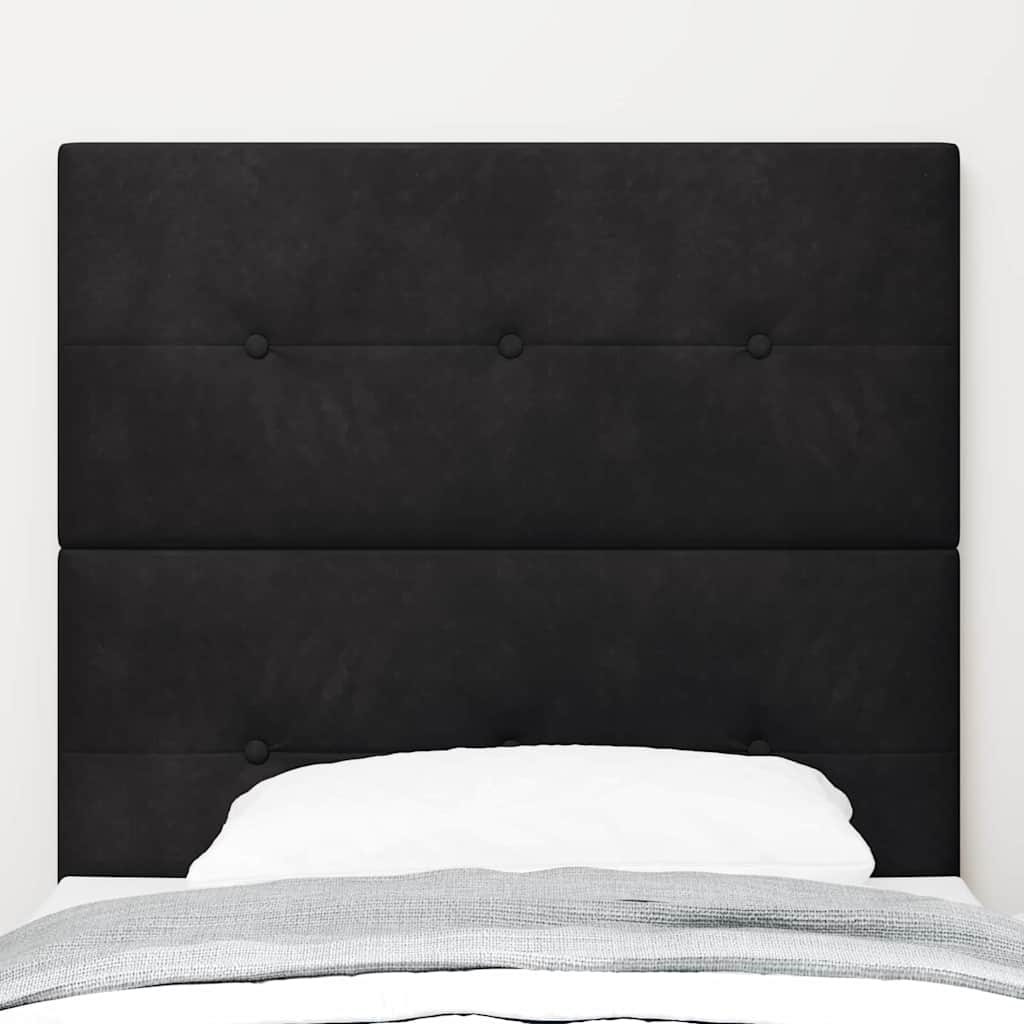 Tête de lit avec tête de lit Noir 90 cm Cuir synthétique - XIOS