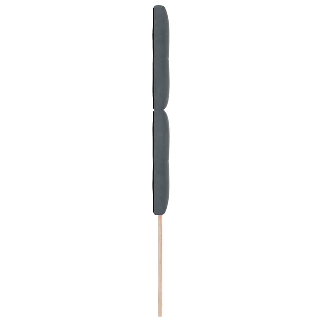 Tête de lit avec tête de lit Gris foncé 100 cm Cuir synthétique - XIOS