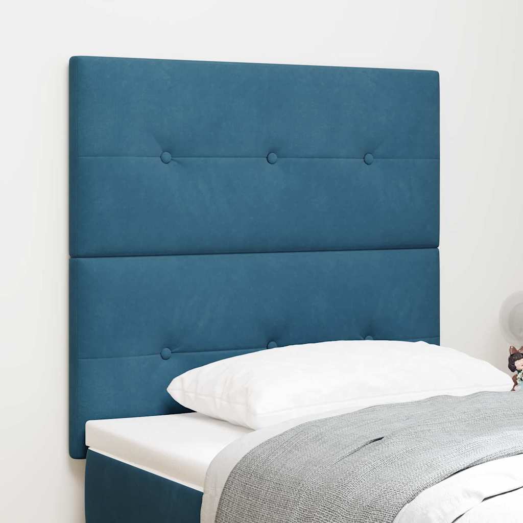 Tête de lit avec tête de lit Bleu foncé 100 cm Cuir synthétique - XIOS