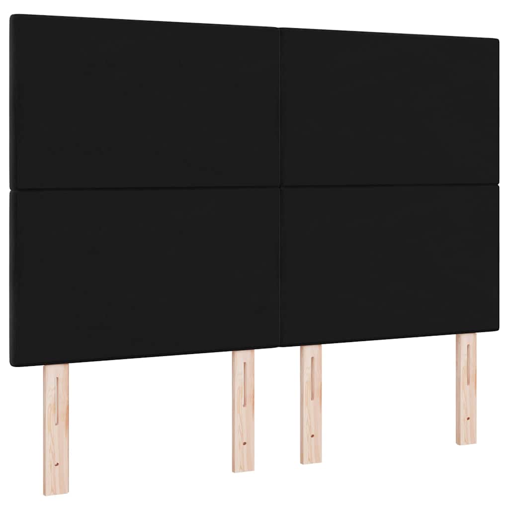 Tête de lit avec tête de lit Noir 144 cm Cuir synthétique - XIOS
