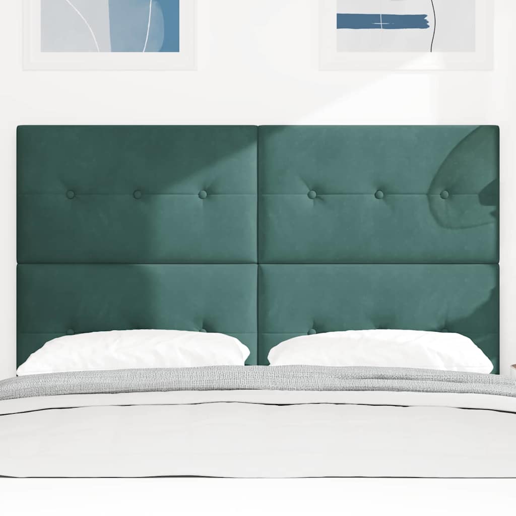 Tête de lit avec tête de lit Vert foncé 144 cm Cuir synthétique - XIOS