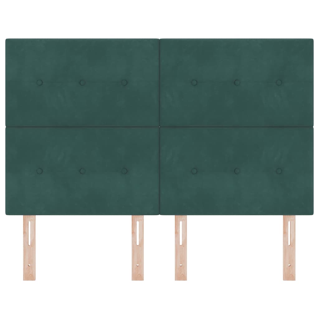 Tête de lit avec tête de lit Vert foncé 144 cm Cuir synthétique - XIOS