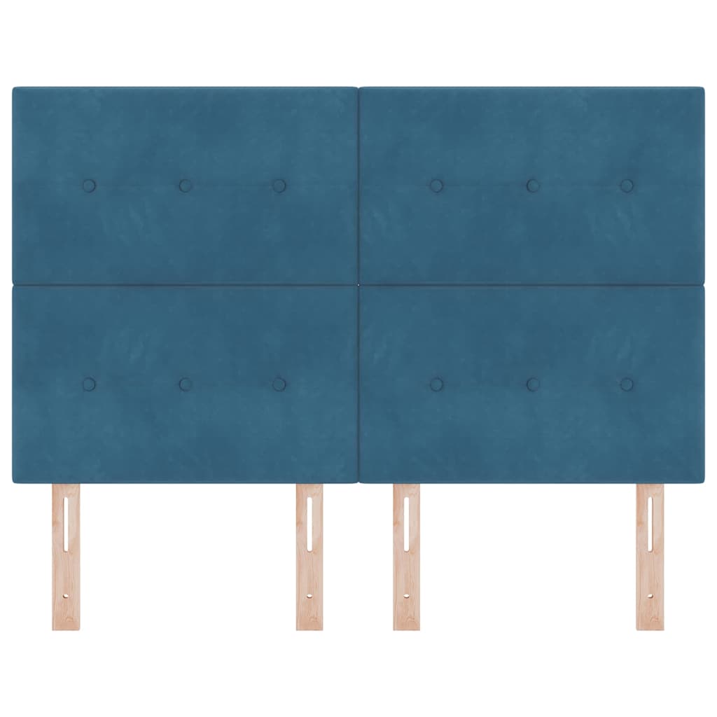Tête de lit avec tête de lit Bleu foncé 144 cm Cuir synthétique - XIOS