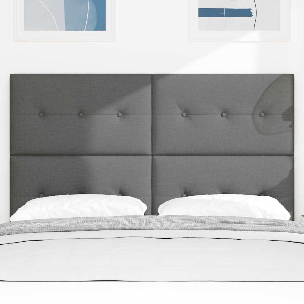 Tête de lit avec tête de lit Gris foncé 160 cm Cuir synthétique - XIOS