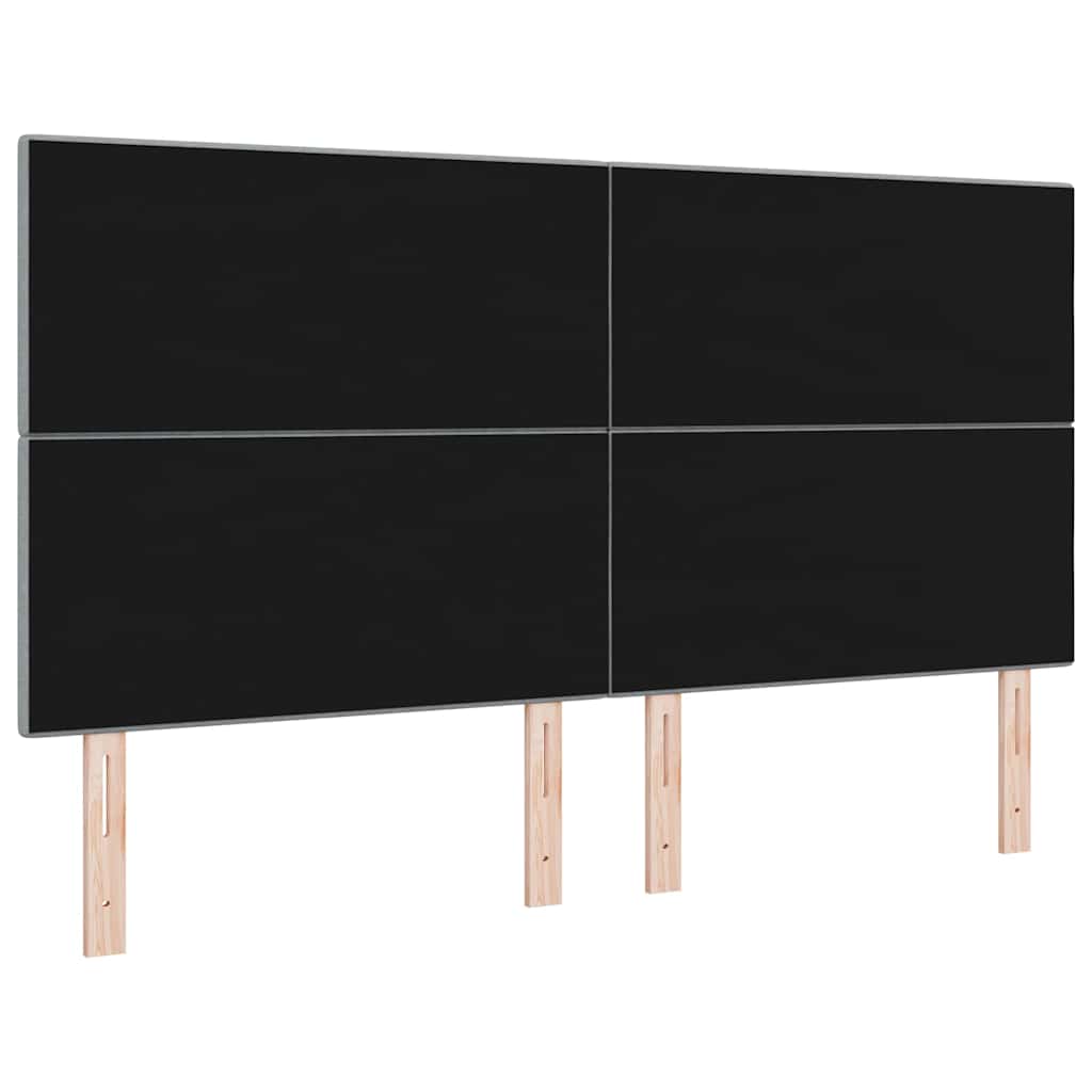 Tête de lit avec tête de lit Gris clair 180 cm Cuir synthétique - XIOS