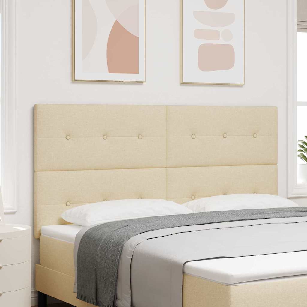 Tête de lit avec tête de lit Crème 180 cm Cuir synthétique - XIOS