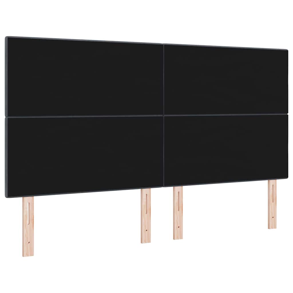 Tête de lit avec tête de lit Gris foncé 180 cm Cuir synthétique - XIOS