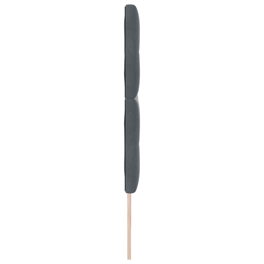 Tête de lit avec tête de lit Gris foncé 180 cm Cuir synthétique - XIOS