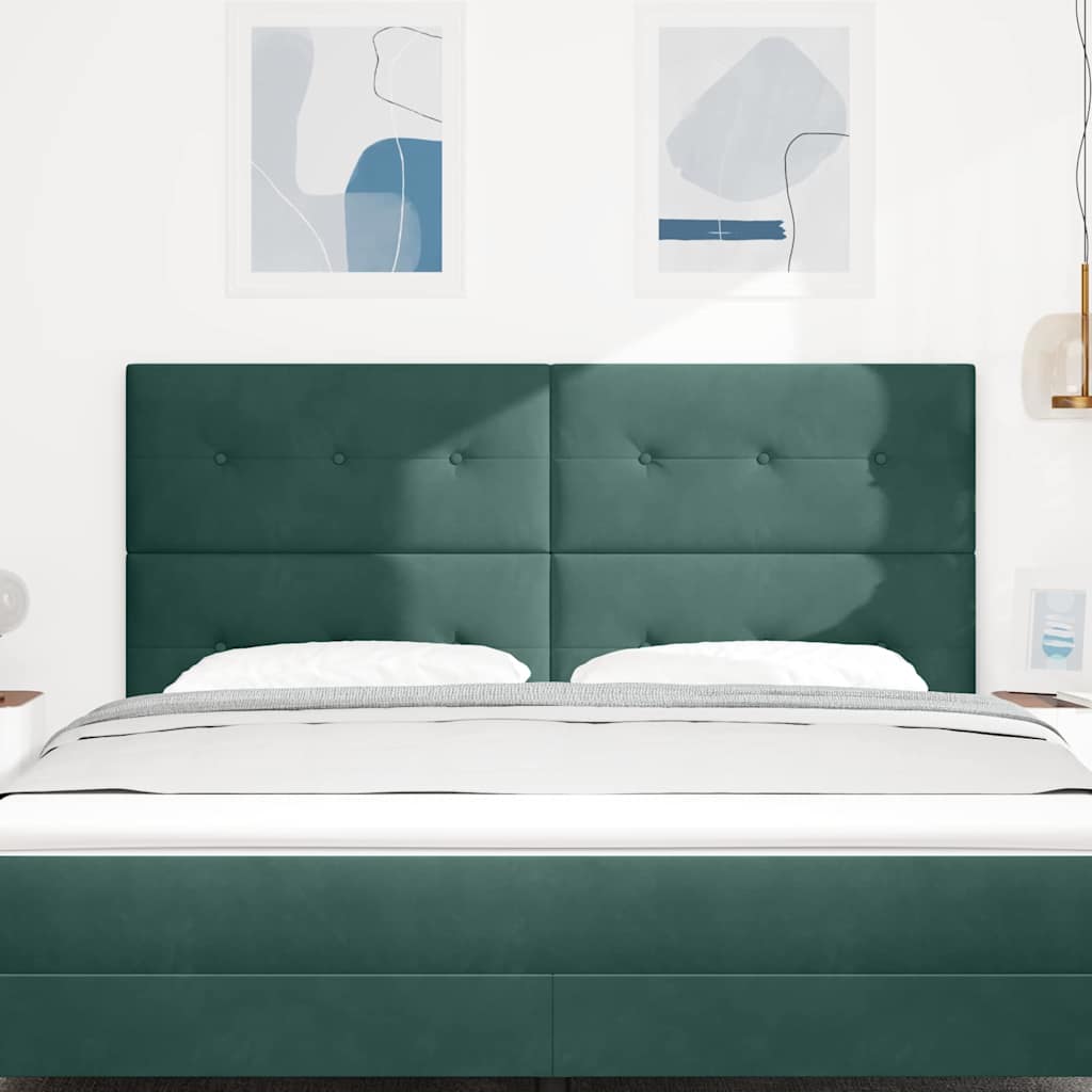Tête de lit avec tête de lit Vert foncé 180 cm Cuir synthétique - XIOS