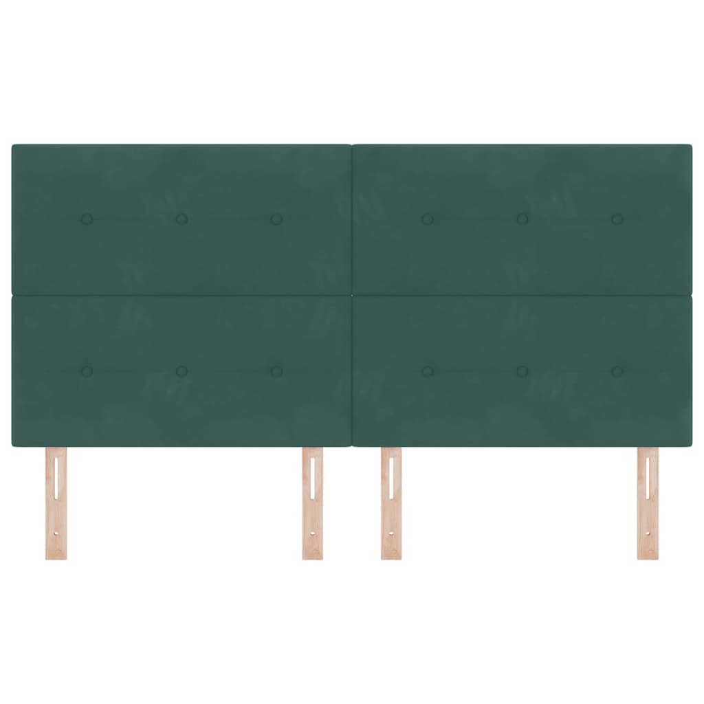 Tête de lit avec tête de lit Vert foncé 180 cm Cuir synthétique - XIOS