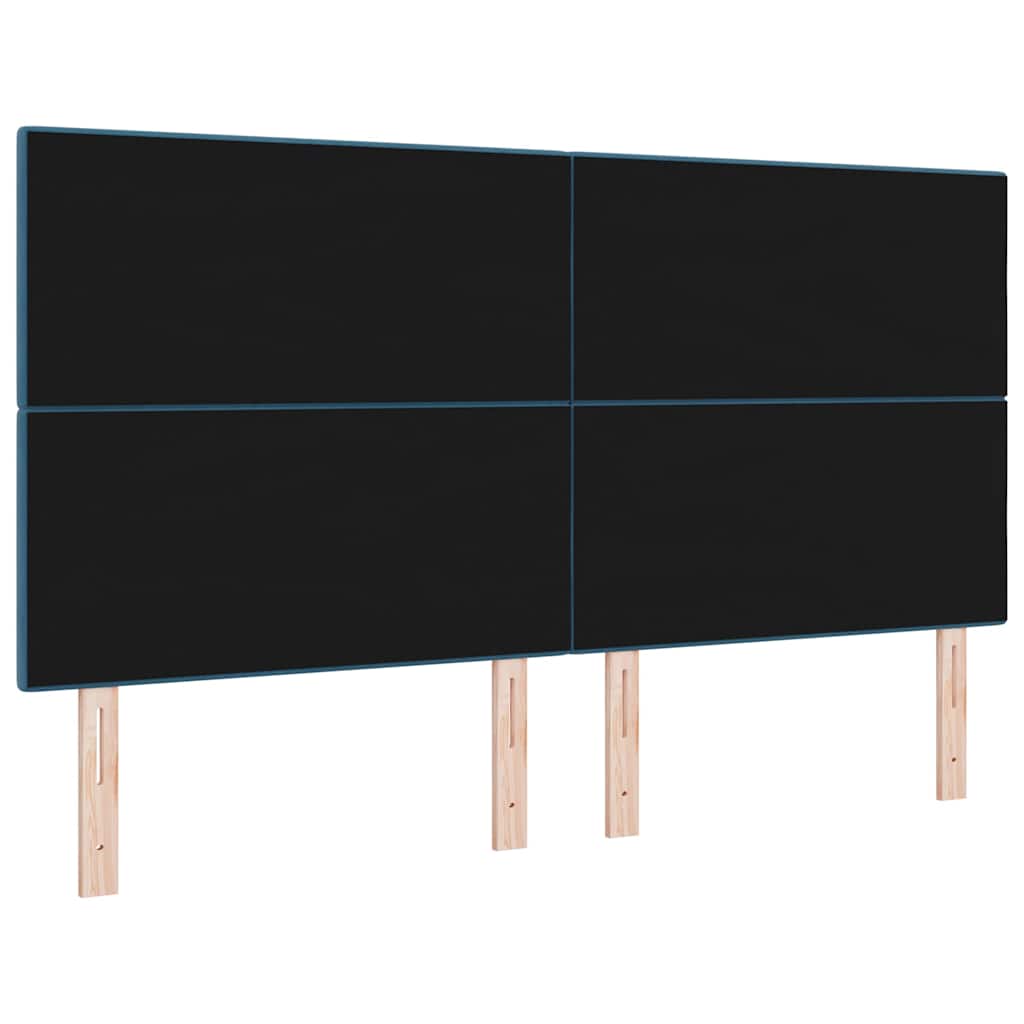 Tête de lit avec tête de lit Bleu foncé 180 cm Cuir synthétique - XIOS
