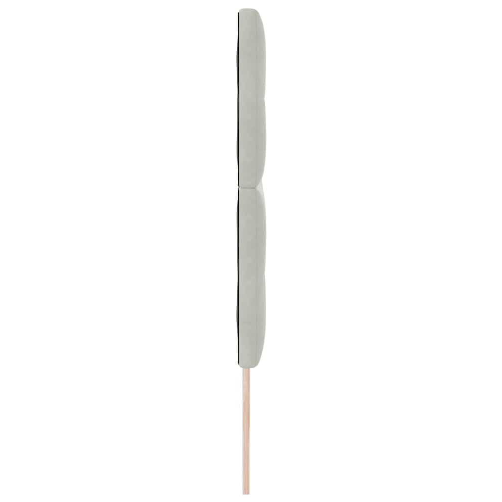Tête de lit avec tête de lit Gris clair 200 cm Cuir synthétique - XIOS