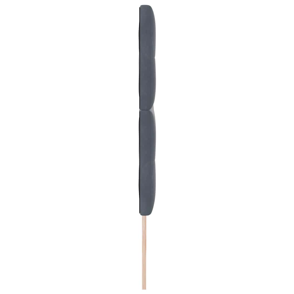 Tête de lit avec tête de lit Gris foncé 200 cm Cuir synthétique - XIOS