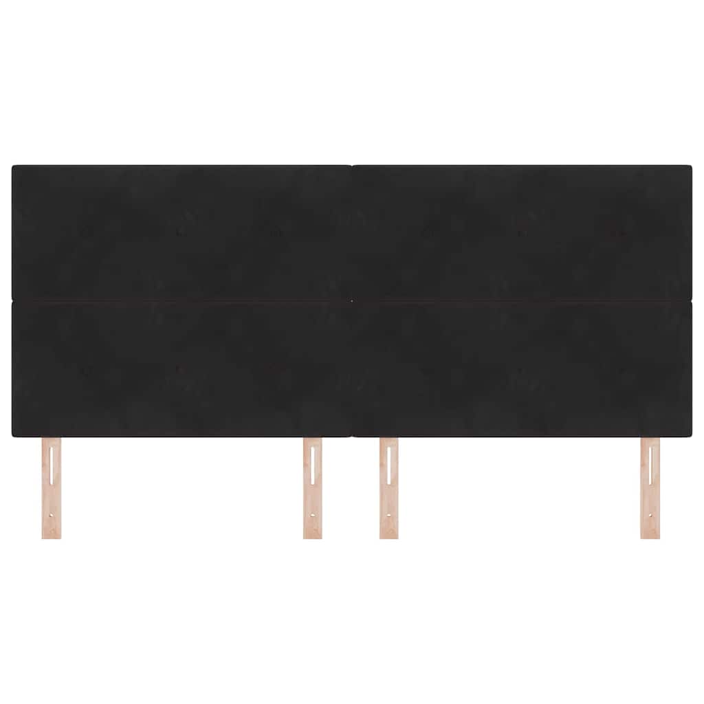 Tête de lit Noir 200 cm Velours - XIOS