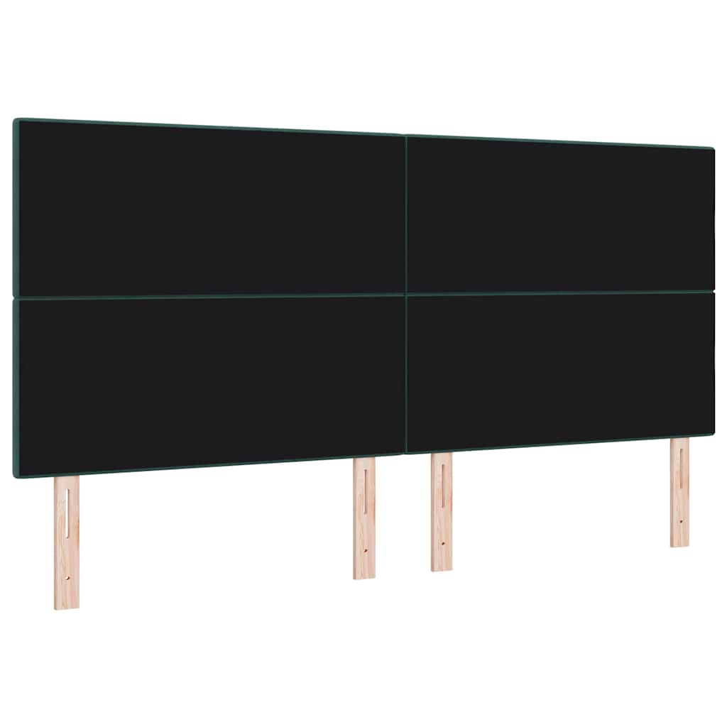 Tête de lit avec tête de lit Vert foncé 200 cm Cuir synthétique - XIOS