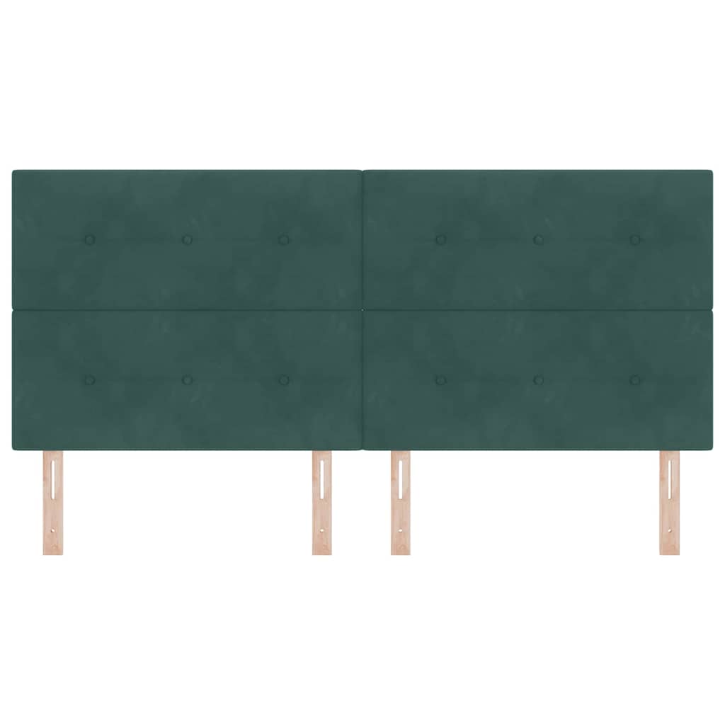 Tête de lit avec tête de lit Vert foncé 200 cm Cuir synthétique - XIOS