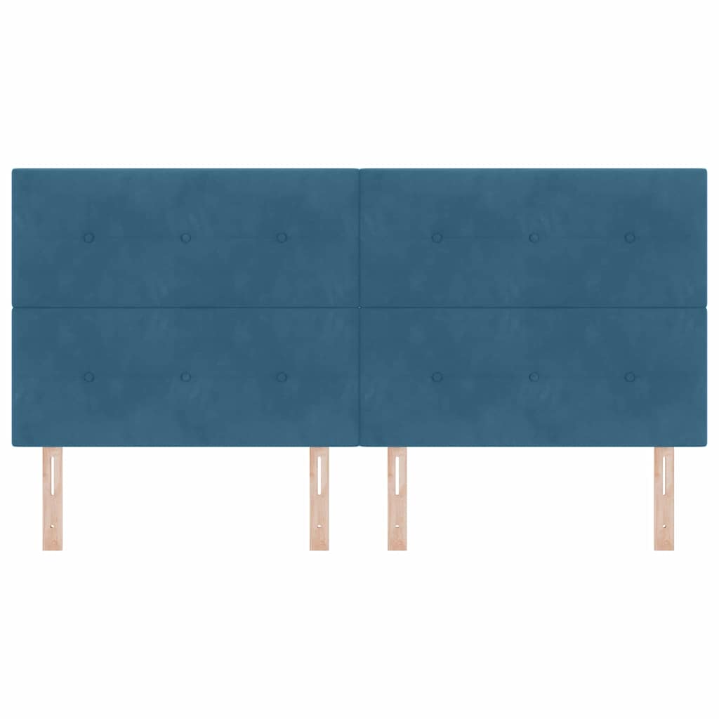 Tête de lit avec tête de lit Bleu foncé 200 cm Cuir synthétique - XIOS