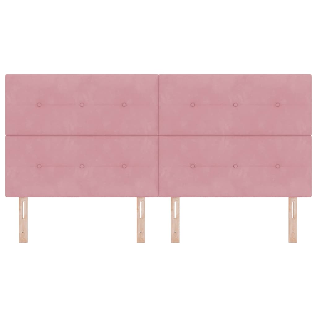 Tête de lit avec tête de lit Rose 200 cm Cuir synthétique - XIOS