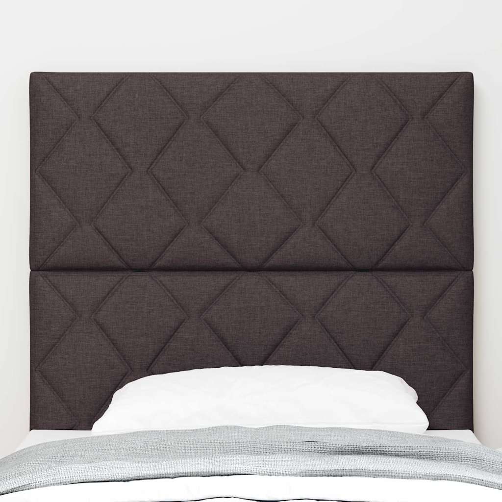 Tête de Lit en Tissu Géométrique Marron foncé 90 cm tissu - XIOS