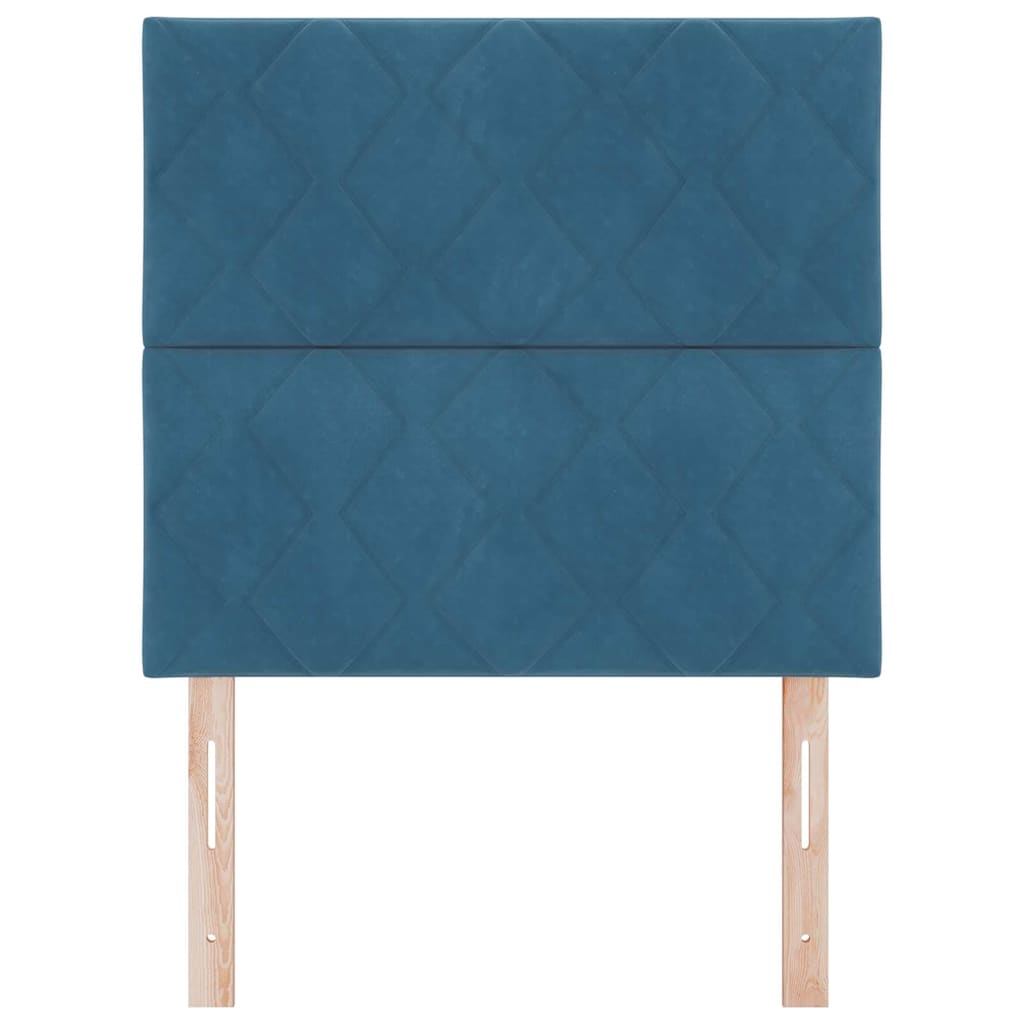 Tête de lit avec tête de lit Bleu foncé 90 cm Velours - XIOS