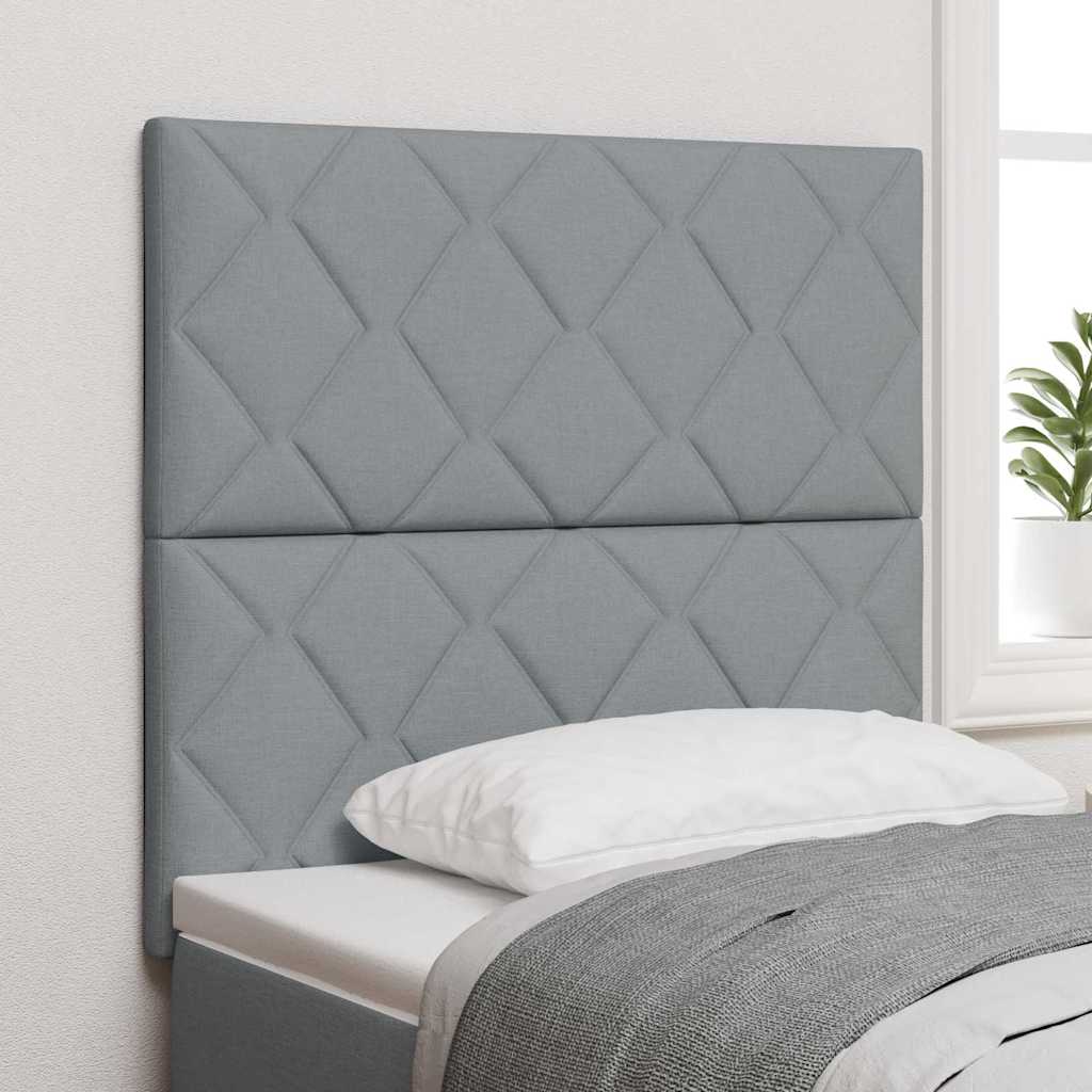 Tête de lit avec tête de lit Gris clair 100 cm Cuir synthétique - XIOS