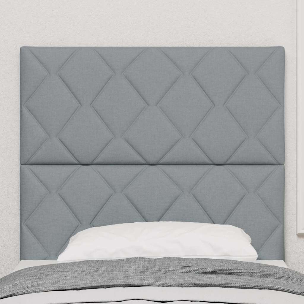 Tête de Lit en Tissu Géométrique Gris clair 100 cm tissu - XIOS
