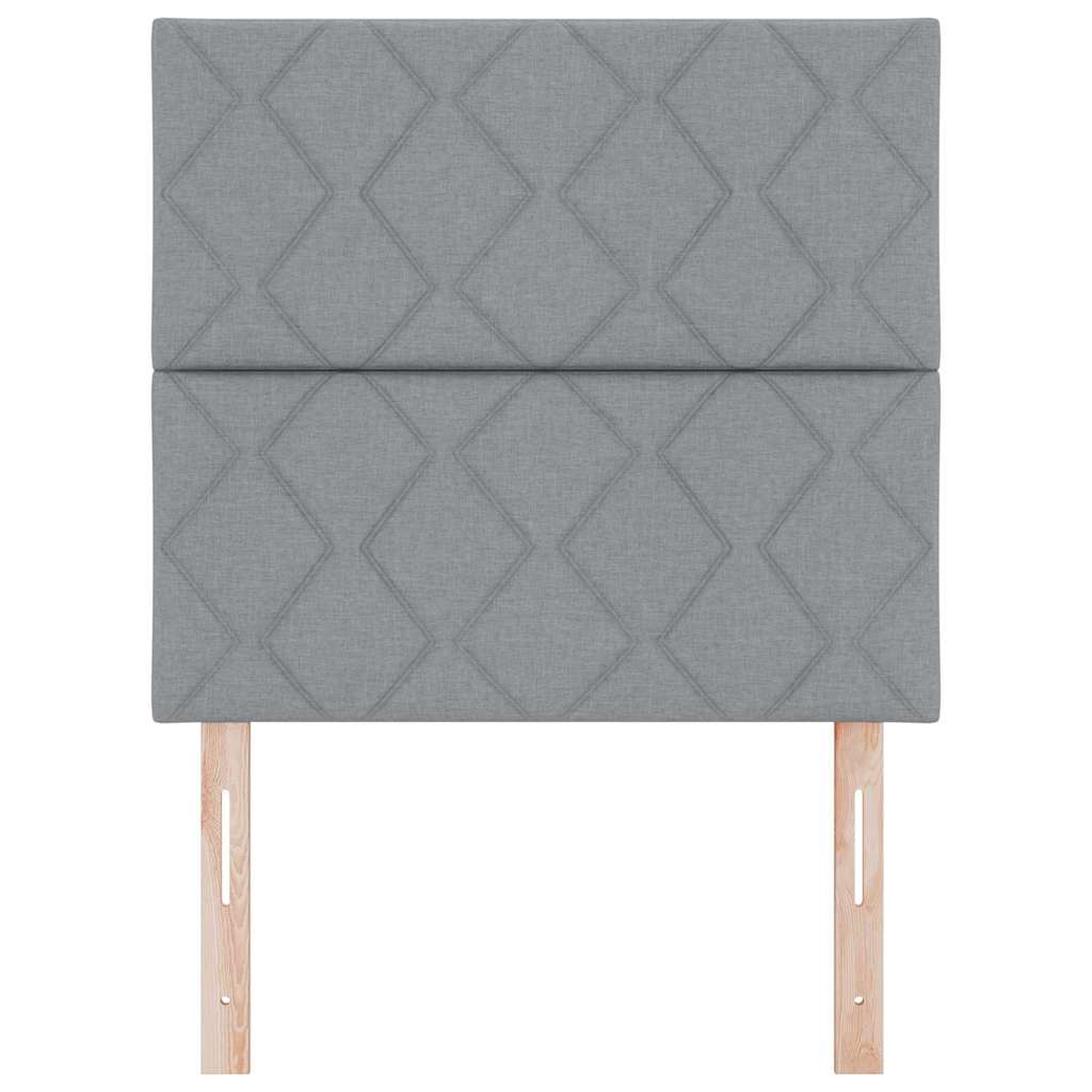 Tête de Lit en Tissu Géométrique Gris clair 100 cm tissu - XIOS